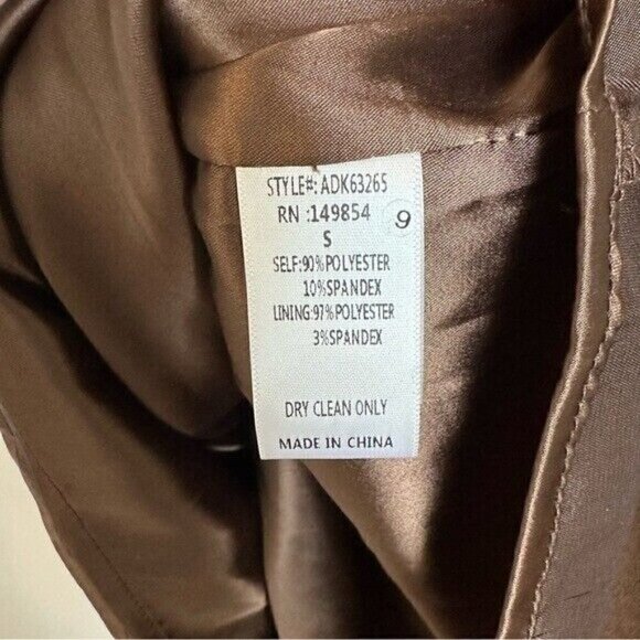 Sadie & Sage Brown Faux Suede Short Sleeve Mini Dress Size Small - Picture 9 of 10